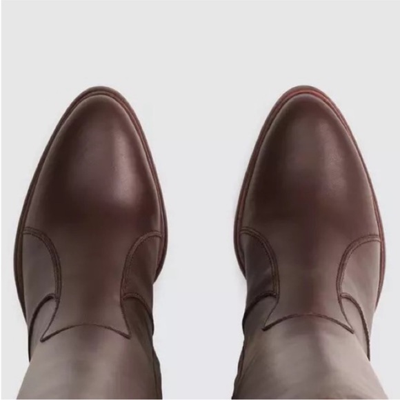 Rag & Bone Mustang Brown Leather Knee-High Boots - Picture 3 of 16